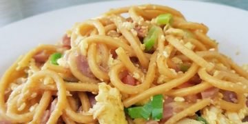 Resep makanan : Mie gomak dengan mie Lidi