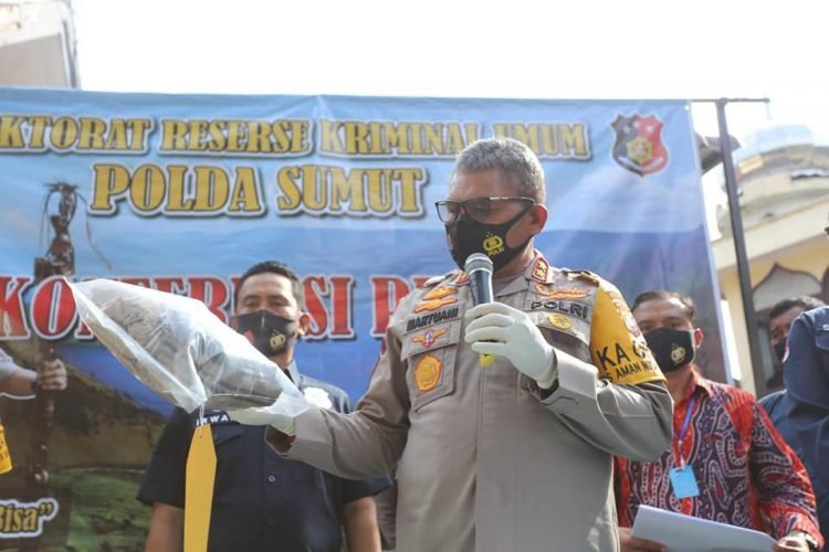 Polda Sumut ringkus 5 perampok nasabah bank lintas provinsi