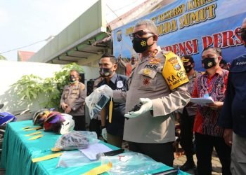 Polda Sumut ringkus 5 perampok nasabah bank lintas provinsi