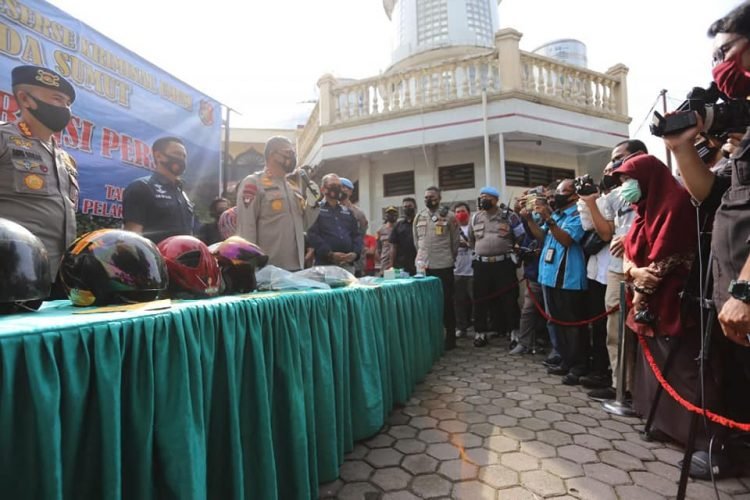 Polda Sumut ringkus 5 perampok nasabah bank lintas provinsi