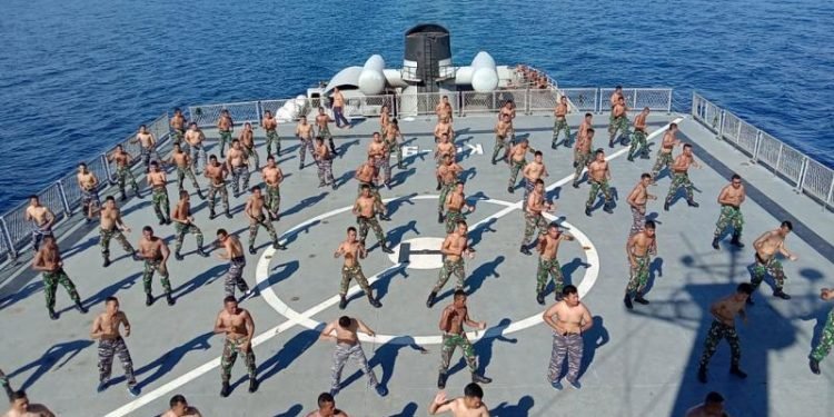 Tentara Laut Diraja Malaysia dan TNI AL gelar patroli bersama di Selat Malaka