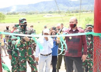 Jembatan gantung Ir. Soekarno diresmikan, Bupati Taput harapkan produksi pertanian meningkat