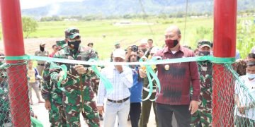 Jembatan gantung Ir. Soekarno diresmikan, Bupati Taput harapkan produksi pertanian meningkat