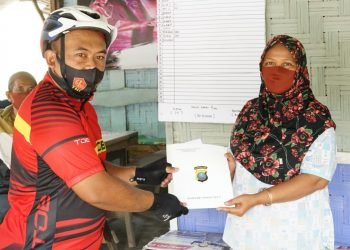 Kapolres Simalungun beri bantuan  modal usaha kepada UMKM, menjadi semangat untuk tetap berdagang di masa pandemi