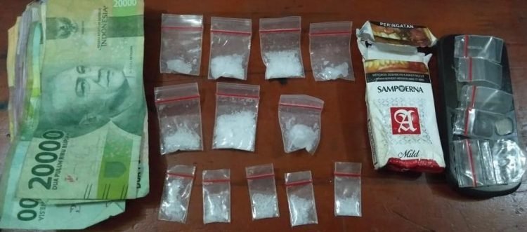 Bawa sabu 9,53 gram, Ali ditangkap Sat Res Narkoba di kebun Laras