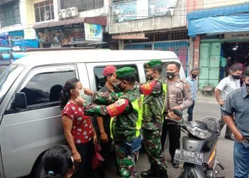 Personil Polsek Dolok Pardamean Polres Simalungun, terapkan pelaksanaan protokol kesehatan