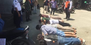 Terjaring razia masker 150 warga di pasar Delitua