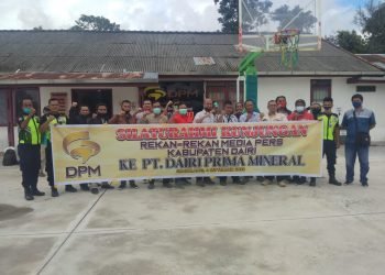 PT. Dairi Prima Mineral terima kunjungan sejumlah wartawan wilayah Dairi