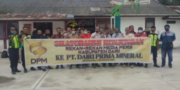 PT. Dairi Prima Mineral terima kunjungan sejumlah wartawan wilayah Dairi
