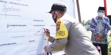 Kapolres Simalungun ajak masyarakat patuhi protokol kesehatan dan mendukung Pilkada damai