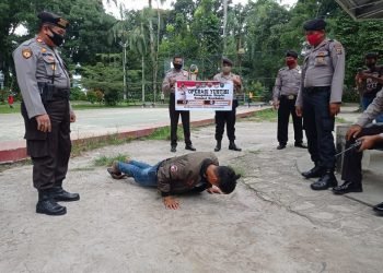 Operasi Gabungan “Yustisi” Himbau Warga Siantar Patuhi Prokes Covid-19