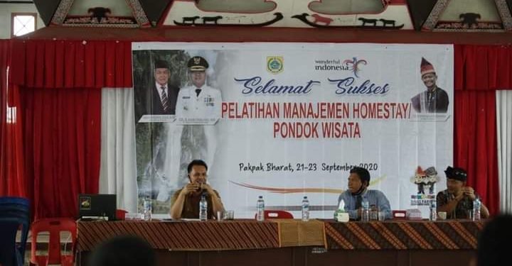 DISPAR Pakpak Bharat adakan Pelatihan Managemen Homestay