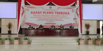 KPU Pakpak Bharat Undi Nomor Urut Pasangan Calon Peserta Pemilihan Bupati dan Wakil Bupati Tahun 2020