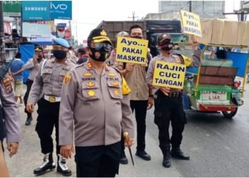 Kapolres Batu Bara terjun langsung kawal OPS Yustisi, Hari kedua