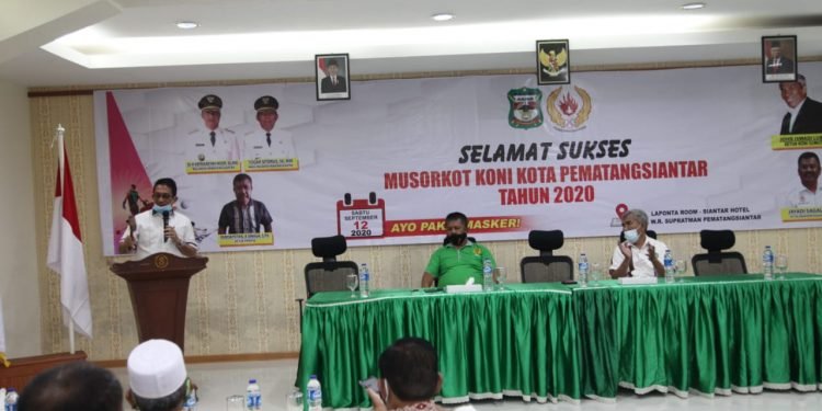 Walikota Siantar  : Pengurus KONI Harus Bekerja  Maksimal Demi Majukan Olahraga Siantar