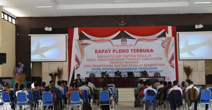 KPU Pakpak Bharat Tetapkan DPS 34.193 Pemilih