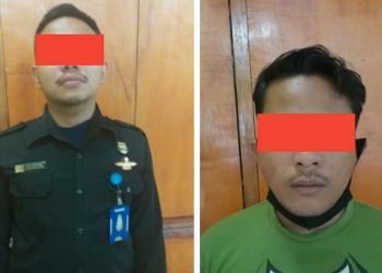 Dua Satpam DPRD Medan pelaku pelemparan saat aksi demo di tangkap polisi