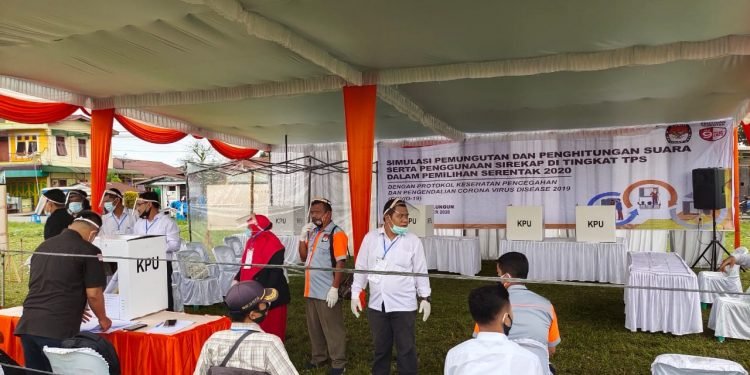 Putungsura Semakin Dekat, KPU Simalungun Gelar Simulasi Putungsura Pilkada 9 Desember 2020