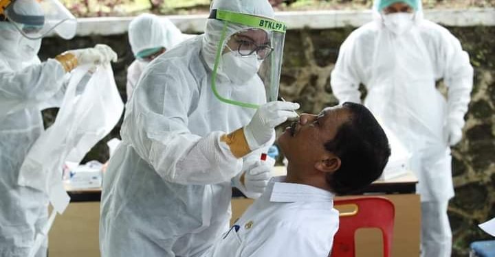 Pemerintah Kabupaten Pakpak Bharat Selenggarakan Test Swab Massal