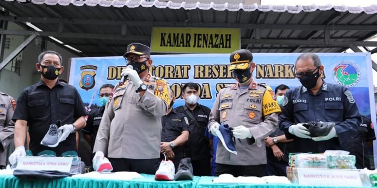 Kapolda Sumut release pengungkapan 16 kg narkotika