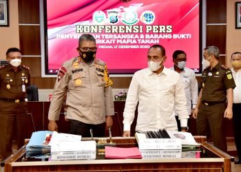 Gubsu  Apresiasi Kecepatan Tim Penyidik Tangkap 4 Mafia Tanah