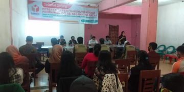 Panwaslu Kecamatan Salak Rapat Kerja Bersama PTPS Se-Kecamatan Salak