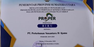 PTPN IV terima sertifikat Proper dari Pemprovsu