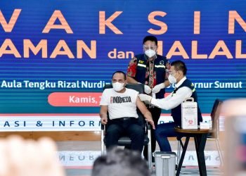 Jadi Orang Pertama Sumut yang Divaksin Covid-19 Edy Rahmayadi: Rasanya Semakin Sehat Saya