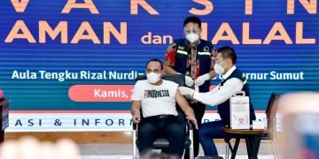 Jadi Orang Pertama Sumut yang Divaksin Covid-19 Edy Rahmayadi: Rasanya Semakin Sehat Saya
