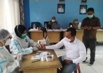 KPU Simalungun Gelar Rapit-Test 2652 Orang Paska Pilkada