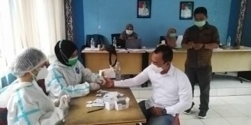 KPU Simalungun Gelar Rapit-Test 2652 Orang Paska Pilkada