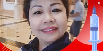 Plt. Kadis Kominfo Kota Siantar Dra. Kartini Batu Bara MM. Siap pertama kali untuk di Vaksin