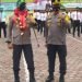 Pisah Sambut Kapolres Samosir dari pejabat lama AKBP M. Saleh kepada pejabat baru AKBP Josua Tampubolon, SH, MH