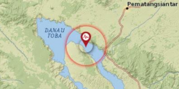 Hari ini, Terjadi Dua Kali Gempa di Danau Toba