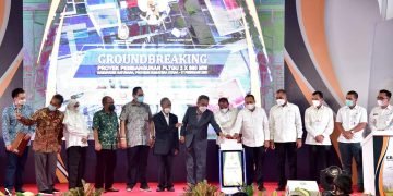 Pembangunan PLTGU 1.600 MW dimulai, Gubsu optimis industri semakin menggeliat