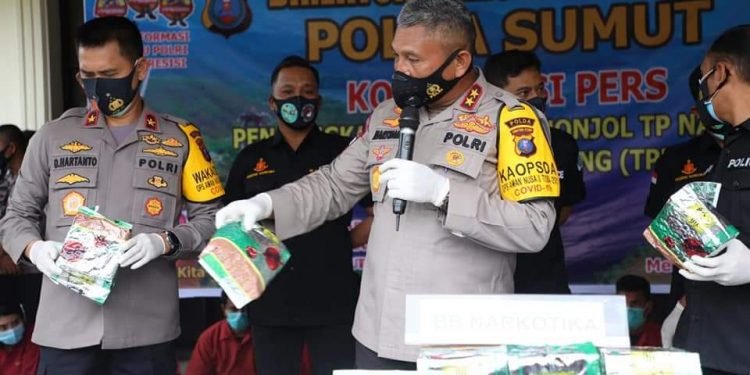 Kapolda Sumut Miskinkan Bandar Narkotika
