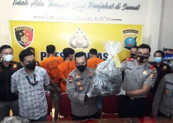40 Kg Ganja Berhasil ditangkap Polsek Patumbak, 3 Orang Tersangka Diamankan