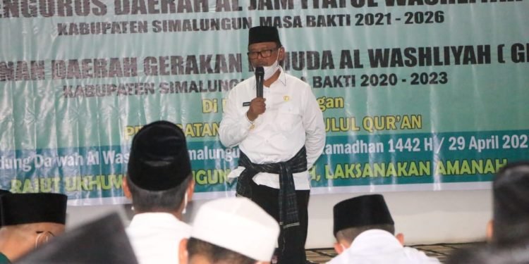 Wakil Bupati Simalungun Ajak Keluarga Besar Al-Jam’iyatul Washliyah Bersama Membangun Simalungun