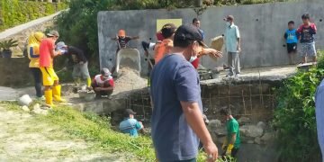 Kegiatan Haroan Bolon di Nagori Marjandi Kecamatan Panombeian Panei