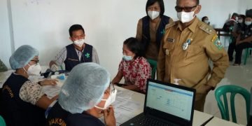 Wakil Bupati Simalungun Tinjau pelayanan Vaksin di Kecamatan Raya