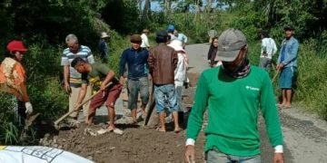 Masyarakat Nagori Silabah Jaya dan Sibuntuon melaksanakan Haroan Bolon