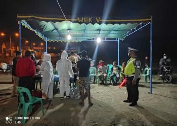 Tiga Pilar Rutin Gelar Ops Yustisi PPKM Mikro Tegakan Prokes di kota Padangsidimpuan