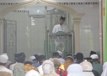Walikota Sholat Idul Adha di Masjid Al – Falah Kelurahan Mekar Nauli Siantar Marihat