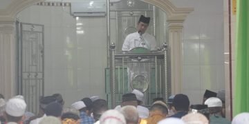 Walikota Sholat Idul Adha di Masjid Al – Falah Kelurahan Mekar Nauli Siantar Marihat