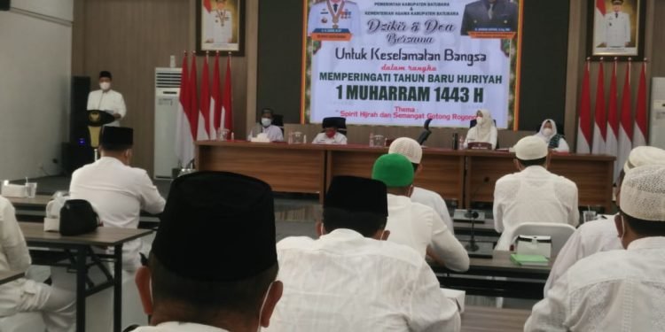 Memperingati 1 Muharram 1443 H, Pemkab Batubara Laksanakan Zikir dan Doa Bersama