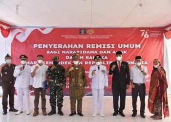 HUT RI Ke-76, 1482 Warga Binaan Lapas Labuhan Ruku Kabupaten Batu Bara Dapatkan Remisi
