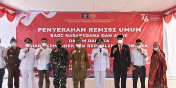 HUT RI Ke-76, 1482 Warga Binaan Lapas Labuhan Ruku Kabupaten Batu Bara Dapatkan Remisi