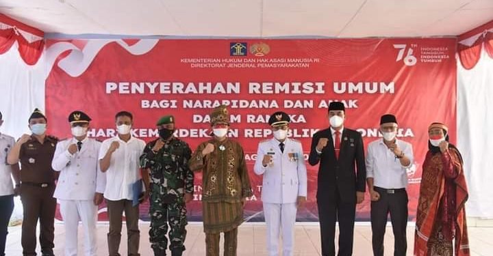 HUT RI Ke-76, 1482 Warga Binaan Lapas Labuhan Ruku Kabupaten Batu Bara Dapatkan Remisi