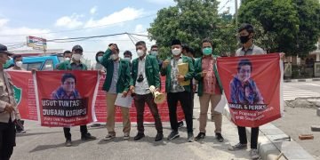 Himmah Sumut Demo Poldasu, Minta Segera Tangkap Fritz Ueki Prapanca Damanik