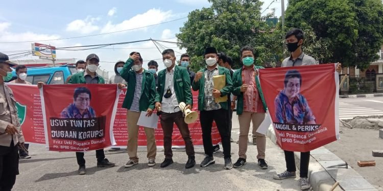 Himmah Sumut Demo Poldasu, Minta Segera Tangkap Fritz Ueki Prapanca Damanik